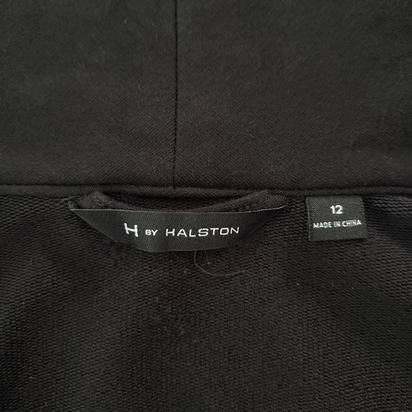 H by Halston French Terry Knit Flyaway Moto Jacket - Picture 6 of 7